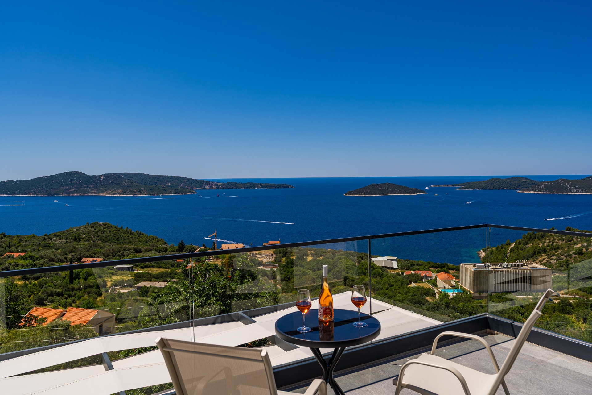 Terrace with panoramic Adriatic view